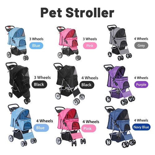 Wheels pet stroller - 3/4,